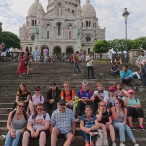 The group at Sacre Couer